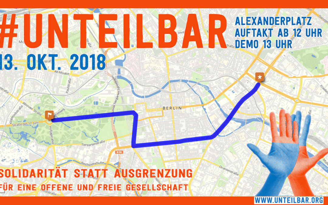 #unteilbar veröffentlicht Route von Großdemonstration