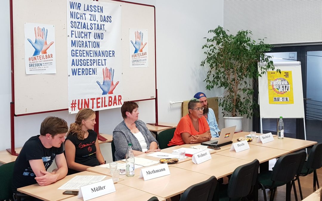 #unteilbar Pressekonferenz:  Vor den Landtagswahlen in Ostdeutschland