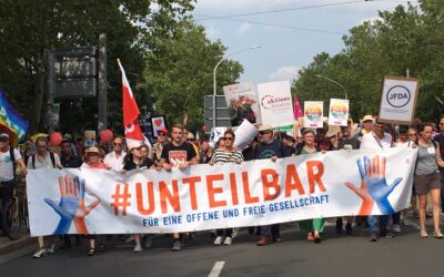 #unteilbar-Großdemonstration in Berlin am 4. September 2021 für eine solidarische und gerechte Gesellschaft